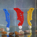 Alomejor 3pcs Dive Fun Toy The Dolphin Shape Diving Toy Underwater Game Interesting Diving Props for Children Swimming Pool Accessories