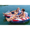 American Flag Inflatable 2 Person Tube Bundled w/ Inflatable Mega Cooler Float