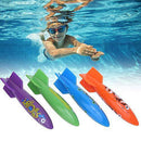 Amonida Beautiful Appearance Bright Color 4Pcs Children Diving Toy, Pvc Children Swimming Toy, Easy To Carry For Swimming Practice Daily Competition(FourColor Mixed)