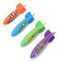 Amonida Beautiful Appearance Bright Color 4Pcs Children Diving Toy, Pvc Children Swimming Toy, Easy To Carry For Swimming Practice Daily Competition(FourColor Mixed)