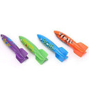 Amonida Beautiful Appearance Bright Color 4Pcs Children Diving Toy, Pvc Children Swimming Toy, Easy To Carry For Swimming Practice Daily Competition(FourColor Mixed)