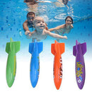 Amonida Beautiful Appearance Bright Color 4Pcs Children Diving Toy, Pvc Children Swimming Toy, Easy To Carry For Swimming Practice Daily Competition(FourColor Mixed)