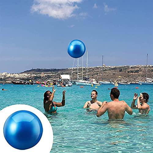 ANNASHOP Swimming Pool Ball, Ball Game for Pool Inflatable Pool Ball with Hose Adapter for Under Water Game Passing, Buoying, Dribbling, Diving and Pool Game for Teen Adult