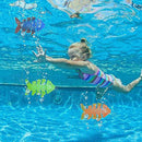 Anu Linen Underwater Diving Toy 3 Pcs Diving Fish Bone Toy Pool Diving Colorful Training Toy Underwater Fun Toy Dog Pool Toys Pool Toys for Toddlers Kids 3-10 8-12