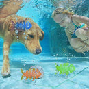 Anu Linen Underwater Diving Toy 3 Pcs Diving Fish Bone Toy Pool Diving Colorful Training Toy Underwater Fun Toy Dog Pool Toys Pool Toys for Toddlers Kids 3-10 8-12