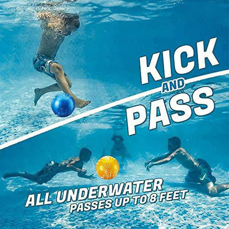 APLT Ball Game for Pool Swimming Float Toy Balls Inflatable Underwater Game Swimming Accessories Pool Ball for Under Water Passing, Dribbling, Diving and Pool Games Ball Fills with Water