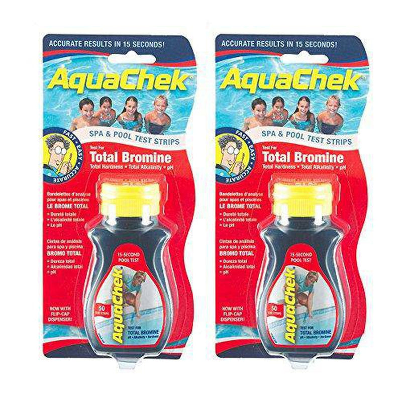 AquaChek 521253-02 Red Total Bromine Test Strips for Swimming Pools, 50-Count, 2-Pack