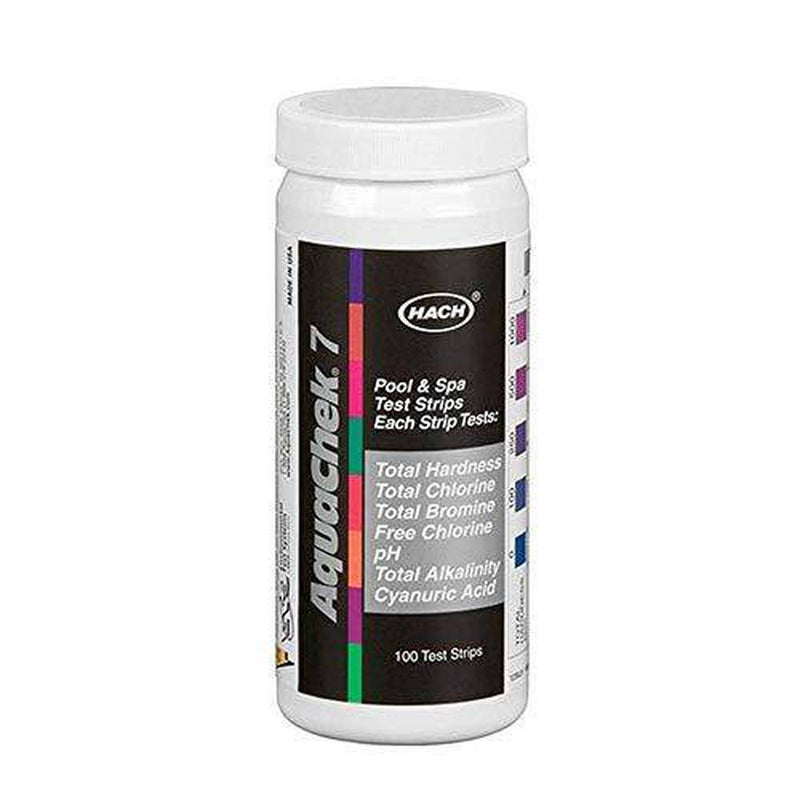 AquaChek 551236 7 in 1 Silver Swimming Pool/Spa Chlorine/pH Test Strips (600)