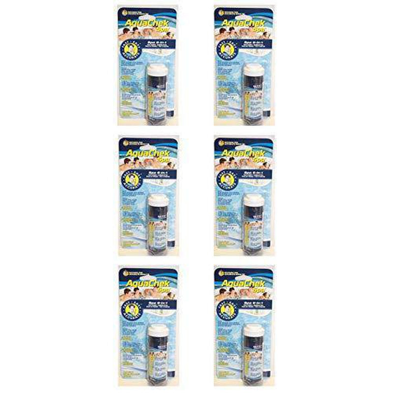 AquaChek 552244 6-in-1 Spa Hot Tub Test Strips Kit - 50 Strip Bottle (6 Pack)