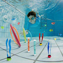Artudatech Underwater Diving Pool Toys Set Bright Colors Durable Diving Sticks Diving Rings