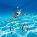 Artudatech Underwater Diving Pool Toys Set Bright Colors Durable Diving Sticks Diving Rings