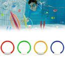 Artudatech Underwater Diving Pool Toys Set Bright Colors Durable Diving Sticks Diving Rings