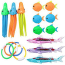 ASCA 16PC Underwater Swim Pool Diving Toys - Summer Swimming Dive Toy Sets