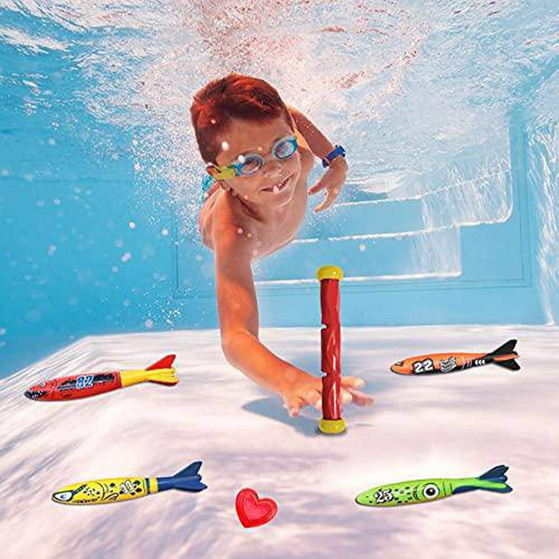 ASCA 18PC Underwater Swim Pool Diving Toys - Summer Swimming Dive Toy Sets