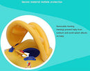 Baby Swimming Boat Lianshi Double Parent-Child Swimming Ring Inflatable Pool Boat Detachable Awning for baby and Parent for Kids