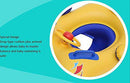 Baby Swimming Boat Lianshi Double Parent-Child Swimming Ring Inflatable Pool Boat Detachable Awning for baby and Parent for Kids