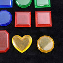 Balacoo 24pcs Underwater Treasure Toy Sinking Dive Colorful Gem Toy Set Underwater Geometric Gem Swimming Practice Toy for Kids Children Random Color