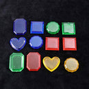 Balacoo 24pcs Underwater Treasure Toy Sinking Dive Colorful Gem Toy Set Underwater Geometric Gem Swimming Practice Toy for Kids Children Random Color