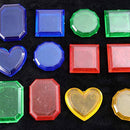 Balacoo 24pcs Underwater Treasure Toy Sinking Dive Colorful Gem Toy Set Underwater Geometric Gem Swimming Practice Toy for Kids Children Random Color