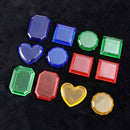 Balacoo 24pcs Underwater Treasure Toy Sinking Dive Colorful Gem Toy Set Underwater Geometric Gem Swimming Practice Toy for Kids Children Random Color