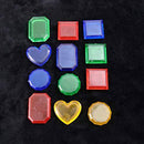 Balacoo 24pcs Underwater Treasure Toy Sinking Dive Colorful Gem Toy Set Underwater Geometric Gem Swimming Practice Toy for Kids Children Random Color
