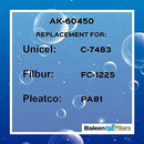 Baleen Filters 81 sq. ft. Pool Filter Replaces Unicel C-7483, Pleatco PA81-4, Filbur FC-1225-Pool and Spa Filter Cartridges Model: AK-60450