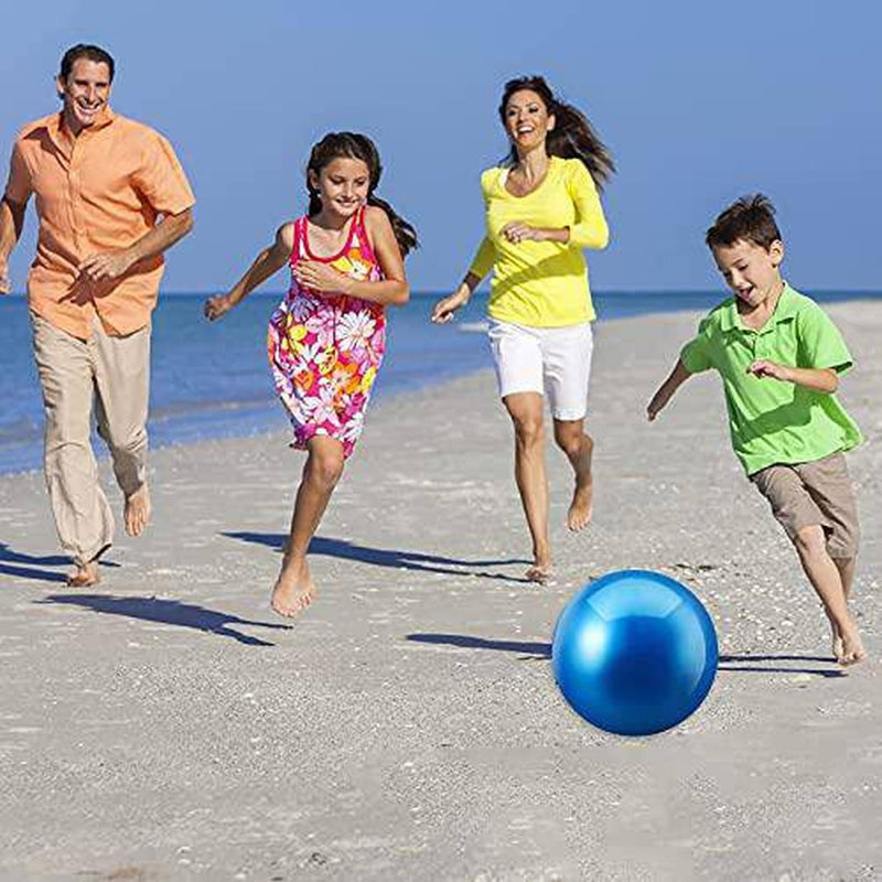 Ball Game for Pool, Swimming Float Toy Balls, 8 Inch Inflatable Pool Balls with Hose Adapter for Under Water Passing, Buoying, Dribbling, Diving and Pool Games for Teens, Kids, or Adults
