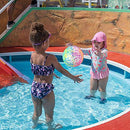 Ball Game for Swimming Pool, Mottled Ball Fills with Water Suspended in Water, 9 Inch Inflatable Pool Balls with Hose Adapter for for Under Water Passing, Dribbling, Diving for Teens, Kids, Adults (A)