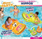 BANZAI Munch a Bunch Hippos, Summer Fun Floatie, Pool Party Toy Game for Social Kids & Teens