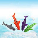 BARMI 4Pcs Plastic Diving Toys Pool Dive Shark Water Throwing Torpedo Kids Funny Gift,Perfect Child Intellectual Toy Gift Set Random Color