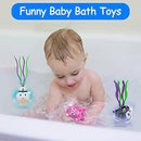 Bath Toys for Kids Ages 4-8, Wind Up Toys for Toddlers Age 2-4, Preschool Diving Pool Toys for Kids 3-10, Baby Toddlers Bathtub Water Toys(3 Packs Light Up Animals Toys) Birthday Gifts