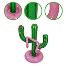 Besokuse Inflatable Cactus Ring Toss Game Set Target Toss Floating Swimming Ring Toss Includes Inflatable Cactus, Rings for Fiesta Party Accessories Hawaiian Pool Beach Party Decoration Supplies