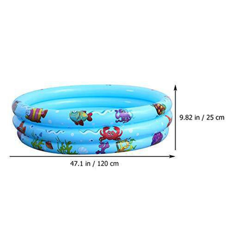 BESPORTBLE Inflatable Pool Garden Round Inflatable Baby Swimming Pool Blow Up Kid Pool for Kids Toddler Outdoor Garden Backyard Summer Swim Center