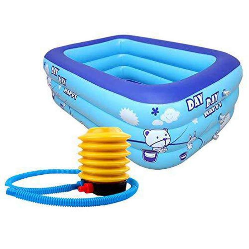 BESPORTBLE Inflatable Swimming Pool Outdoor Small Swimming Pool Childrens Inflatable Bathtub Summer Indoor and Outdoor Swimming Pool (1.2M Swimming Pool + Pump)
