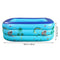 BESPORTBLE Inflatable Swimming Pool Portable and Durable Swimming Pool Bathtub for Family Adult Children Swimming Pool (145x110cm)