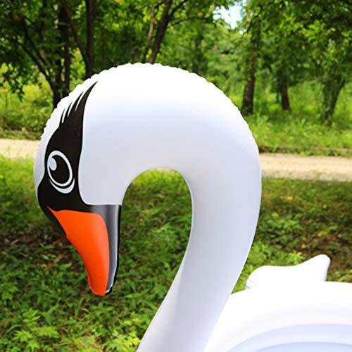 BESPORTBLE Inflatable Swimming Pools White Swan Shape Children Inflatable Lounge Pool for Family Baby Garden Backyard Summer Water Party