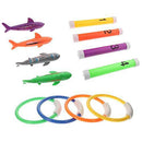 BESPORTBLE Summer Diving Toys Underwater Childrens Toys Diving Pool Toy Rings Diving Fish Underwater Treasure Sets