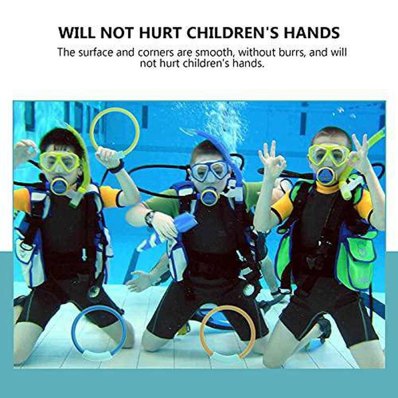BESPORTBLE Summer Diving Toys Underwater Childrens Toys Diving Pool Toy Rings Diving Fish Underwater Treasure Sets