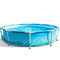 Best Above Ground Pool 10 Foot for Kids and Adults Swim Center Swimming Pool Steel Metal Frame Durable Summer Fast and Easy Setup for Family Circular Pool Round Deluxe Blue & eBook by NAKSHOP