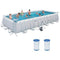 Bestway 24ft x 12ft x 52in Above Ground Swimming Pool Set w/Cartridges (2 Pack)