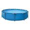 Bestway 56407E 10' x 30" Round Steel Pro MAX Hard Side Family Swimming Pool Set with Pump, Filter, patch Repair Kit, and DVD