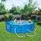 Bestway 56407E 10' x 30" Round Steel Pro MAX Hard Side Family Swimming Pool Set with Pump, Filter, patch Repair Kit, and DVD