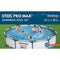 Bestway 56417 Steel Pro Above Ground, 12ft x 30 Inch | Frame Swimming Pool with Filter Pump