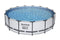 Bestway 56687E Steel Pro MAX Ground Frame Pools, 15-Feet x 42-Inch, Gray