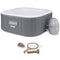 Bestway Coleman 15442-BW SaluSpa 4 Person Portable Inflatable Outdoor Square Hot Tub Spa with 114 Air Jets, and PureSpa Maintenance Accessory Kit