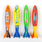 BETTERLINE Swimfun Water Torpedo Toy Glides Underwater Kids Improve Swimming-4 Colorful Dive Pack-5 Inches Long (13 cm)