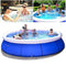 BFCDF Quick Set Swimming Pool, Inflatable Swimming Pool Paddling Pool, Free Pumps, Cushions, Repair Kits, Water Guns and Inflatable Duck Toys, Etc,360x90cm