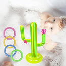 Bhuuno Floating Inflatable Cactus Rings Throwing Interaction Game Pool Party