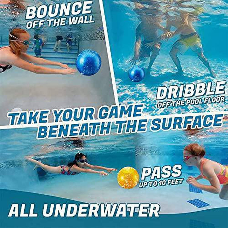 BISXOTY Watermelon Pool Ball,The Ultimate Swimming Pool Game for Under Water Passing,Under Water Passing,Buoying,Dribbling,Diving and Pool Games,10in Ball Fills with Water