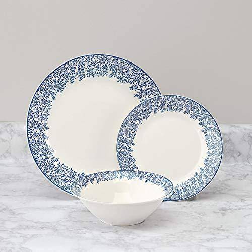 Blue Chantilly 12pc Dinnerware Set